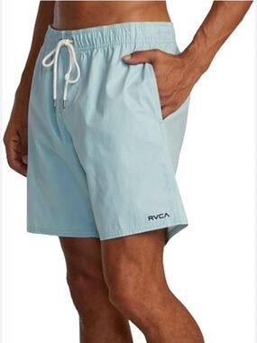 RVCA Opposites Elastic 2 Boardshorts Swim Trunks Sage Green Men’s Small NWT 17”